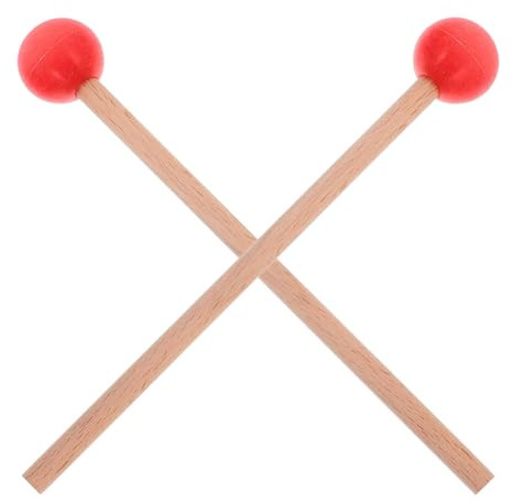 Alipis Trommelstöcke mit Gummikopf 21cm Paar für Zungentrommel und Xylophon Zubehör für Percussion Enthusiasten und Musikunterricht