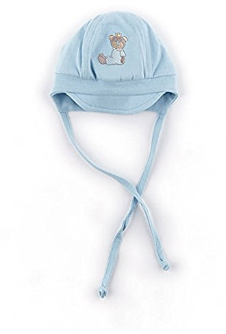 Sigikid Baby - Jungen Mütze, New Born 152108, Einfarbig, Gr. 38 (Herstellergröße: 38/40), Blau (Cerulean 571)