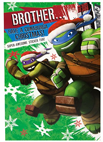 Hallmark Teenage Mutant Ninja Turtles Weihnachtskarte für Brüder