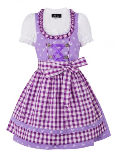 Ramona Lippert Kinderdirndl Chrissi, 3-teilig mit Bluse, lila