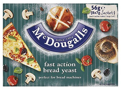 McDougalls Dried Yeast Sachets Fast Action 8 x 7g - Pack of 6