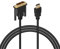 MMOBIEL 3FT2M – Cable Adaptador de Alta Velocidad de DVI a HDMI, 2 Metro con Conectores Dorados
