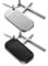 JewelryWe Kreuz Erkennungsmarke Halskette Herren: 2 Stück Edelstahl Retro Immanuel Kruzifix Bibel Herr Gebet Vaterunser Dog Tag Anhänger Kette Religiöse Christian Schmuck Geschenk für Männer