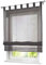1er-Pack Raffrollo mit Schlaufen Gardinen Voile Transparent Vorhang (BxH 80x155cm, grau)