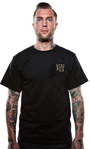 Lucky 13 Dead Skull Männer T-Shirt schwarz Biker, Rockabilly, Rockwear, Totenköpfe