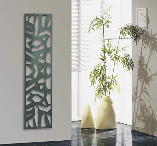 Wandgarderobe/Garderobe, Design Mosaik, 140x40x2 cm, Edelstahl mattiert/fein geschliffene Oberfläche (Marke: Szagato, Made in Germany) (Kleiderständer Garderobenständer)