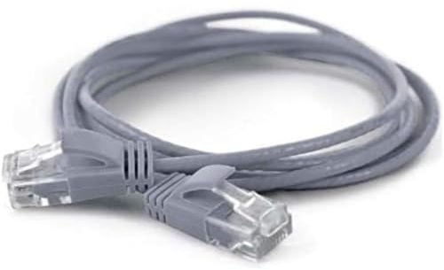 wantecWire Extra dünnes Patchkabel CAT.6 UTP, Länge 0.2 m, grau