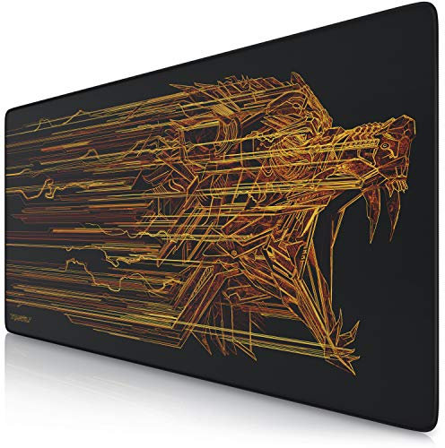 TITANWOLF XXL Speed Gaming Mouse Mat - Mouse Pad 900 x 400 x 4mm - XXL mousepad - table mat large size - improved precision and speed