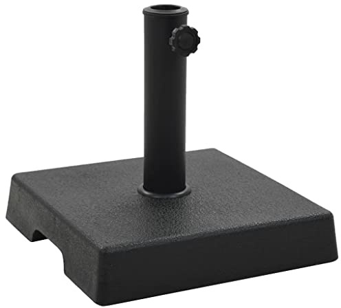 vidaXL Parasol Base Square Polyresin 8 kg Black