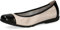 CAPRICE Damen Ballerinas aus Leder mit Lack, Mehrfarbig (Cream/Black), 41 EU