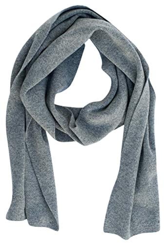 FosterNatur, Damen/Herren Merino Schal glatt, 100% Wolle (Grau)