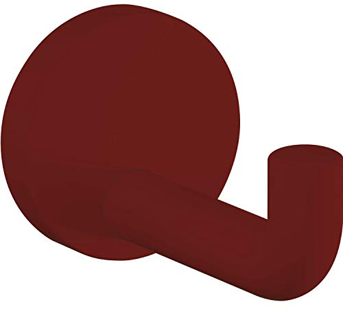 HEWI 477.90B030 33 Mantelhaken 477.90.030 Höhe 70 mm, Tiefe 100 mm, Polyamid, Farbe: Rubinrot Matt