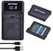 Batmax 2Pc 3.6V 2400mAh Akku + Ladegerät mit USB Port für Sony PSP S110, Silm, Lite, PSP-2000, PSP-3000 Konsole (PSP 2001, PSP 2002, PSP 2003, PSP 2004, PSP 3001, PSP 3002,PSP 3003, PSP 3004)
