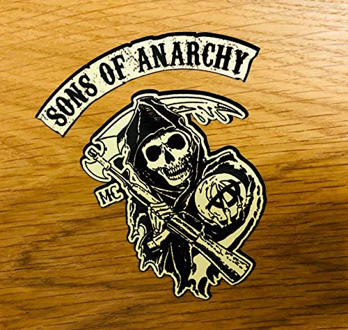 Generic Sticker Sons of Anarchy Wasserdicht Vinyl Sticker Set für Reisekoffer,Auto, Skateboard, Motorräder, Fahrräder, Skatboard, Laptop, Roller