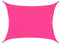 VOXKELY Sonnensegel Rechteck Sonnenschutzsegel Garten UV Undurchlässig Patio Outdoor Vordach Markise (2m*4m,Rosa)