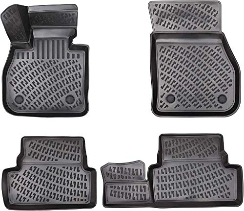 Design 3D Gummimatten Set für Audi Q3 (8U) 2011-2018 | Extra hoher 5cm Rand