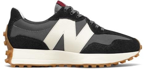 New Balance Femme 327 Basket, Black/Moonbeam, 40.5 EU