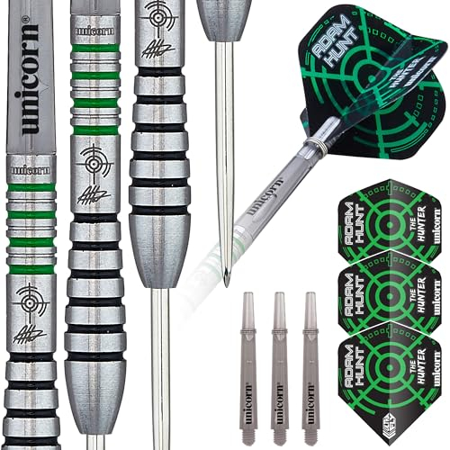 Unicorn Contender Darts, Grün/Silber, 23 g