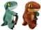 Whitehouse Leisure Jurassic Weltherrschaft 20 cm 20,3 cm superweicher Plüsch in Geschenkqualität, Velociraptor, T-Rex (20,3 cm)