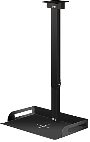 Drsn Support de Plafond Universel pour Projecteur, Hauteur Réglable de 91 à 170 cm - Charge Maximale de 10kg - avec Plateau 35x22cm, pour Projecteurs, Caméras de Vidéoconférence et Routeurs