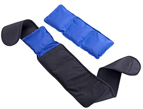 Thermogürtel Wärmegürtel Inkl. 2 Gelkissen Elastischer Thermo Gürtel Rückengürtel Wiederverwendbar Warm & Kalt