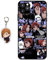 Staremeplz Hülle für iPhone 14 Pro Anime Handyhülle [Mit Schlüsselbund] Cartoons Silikon Sanft Bumper Case Hülle für iPhone 14 Pro