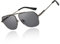 DUCO Retro Sonnenbrille für Herren Damen Halbrandlose Nicht Polarisierte Sonnenbrille für das Fahren DC3035 (Grau)