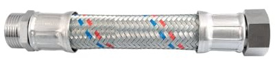 IDRO BRIC Idrobric - Flessibile antivibrante d 1 in Acciaio zincato m - f - H0223BXX - Lunghezza 300 mm