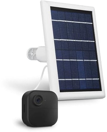 Wasserstein Solar Panel with Internal Battery - Compatible with Blink Outdoor 3/4 (White) (Camera NOT Included)