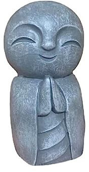 CLSSLVVBN Jizo Statue, Skulptur, Betende Sammlerstücke, Figur, Zubehör, Gartenornamente, Leichter Mönch, Glatte Oberfläche