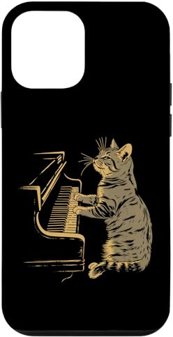 Klavier Katze Lustige Klassische Musik Noten Orchester Pianist Hülle für iPhone 12 mini