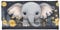 Howilath Damen Slim Wallet Flower Galaxy Tie Dye Hibiskus Schädel Lustiges Design Gemalt PU Leder Dreifach Geldbörse Clutch, Niedlicher Cartoon-Elefant mit Blumenmuster, Medium, Modern