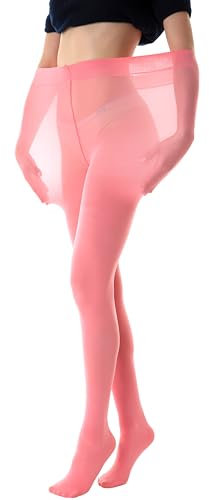 Gi&Gi collant curvy taglie forti,calze curvy 80 den opaco coprenti con morbida microfibra (IT, Testo, XL, XXL, Plus, Regular, ROSA CORALLO)