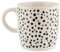 FabFinds Coffee Mug Slogan Mugs for Women Giftable Tea Mug 330ml (Black & White Polka Dots)