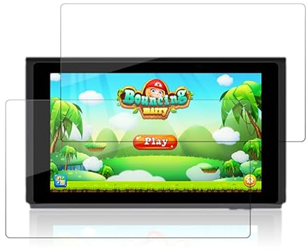 FOXZKISS 2 Stück Schutzfolie für Switch OLED 2021 Panzerglas,HD-Klar für Switch 7-Zoll Panzerfolie, für Switch 7-Zoll Displayschutz,für Folie Switch Schutzglas