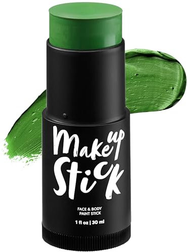 Spooktacular Creations Halloween, 30 ml / 1 oz, color verde para los niños y los niños, emballage de fête d'eau para Halloween, SFX, Cosplay, Joker, Payaso, maquillaje, fiestas de disfraces