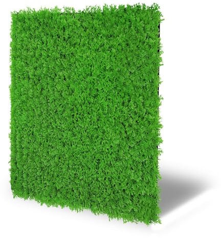JANGAL Modular Wall Flora Paneel (52x52 cm), Modulares Wandpaneel, mit recyceltem PET-Filz, zum Kleben oder Schrauben, Wandverkleidung, Wand Deko, Florawand (Bright Green Design Grass)