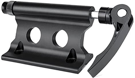 Fowecry Bike Front Fork Quick Release Retaining Clip Dismountable Attaching Clamp Portable Cycling Part, Black