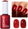 Ozzeal Jelly UV Nagellack, Burgundisch Rot Gelee UV Gel Nagellack Transparent Frühling Sommer Jelly Gel Nail Polish Soak Off UV LED Jelly Gel Nagellack für Nail Art DIY Maniküre 15ML