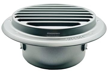 GEFONG Rejilla de Ventilación de Pared 4 Pulgadas 100 mm con Malla Antiinsectos para Secadoras Ventilaciones Baño y Techo Extractores Acero Inoxidable Gris Plata 1 Pieza