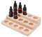 GOMAKERER 1 Stück Holzregal Zur Aufbewahrung Ätherischer Öle 3 Stufiger Nagellack Displayhalter Aus Kiefernholz Mit 15 Fächern Kosmetik Und Parfümständer Aromatherapie Organizer Für 5 20 Ml Flaschen