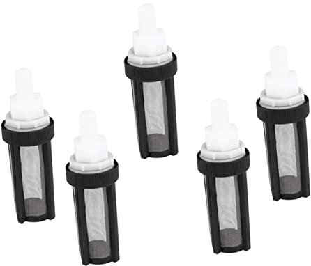 CIMAXIC 5stücke Wassereinlass-mikropumpenfilter Edelstahlsieb Wasserpumpenfilter Für Tauchpumpen Filternetz Mit Silikonschlauch Passend Für Innendurchmesser