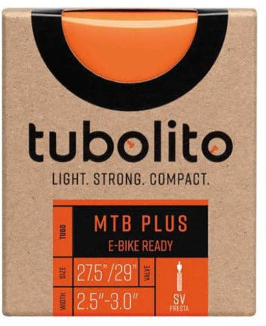 Tubolito X-Tubo E-Bike Fahrradschlauch aus Butyl-Gummi in der Farbe Orange, 50-584 -> 76-622, Größe 42 mm SV Ventil, 330 000 75
