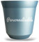 France Design Tasse à Café Expresso Inox de 80 ml - Double Paroi Isotherme - Incassable - Bleu clair personnalisable