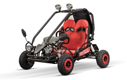 NITRO MOTORS Eco Gokart 650W 36V mini Kinder Buggy Hunt 6', Farbe:Rot