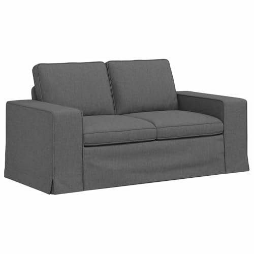 vidaXL Sofa Dunkelgrau Gesamtabmessungen: 162 x 80 x 82 cm (B x T x H), Moderne, rechteckige Sofa-Möbel, ergonomischer Sitz, vielseitiges Design, lässige Wohnlandschaft