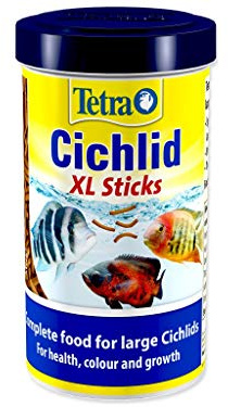 Tetra Cichlid XL Fish Food Sticks, Complete Food for Large Cichlids, 160 g | Floating Food Bars | For Cichlids & Large Ornamental Fish