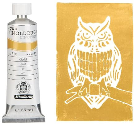 aqua-Linoldruck Farbe, 35ml, Gold [Spielzeug]