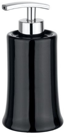 WENKO 21085100 Keramik Seifenspender Slope, schwarz