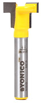 Yonico 14191q 3/8-Inch Hex Bolt T Slot Router Bit 1/4-Inch Shank